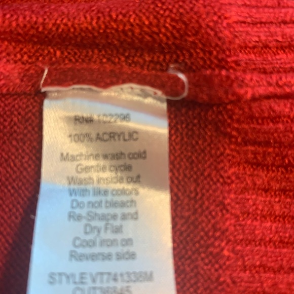 Red sweater dress with cowl neck - Picture 4 of 4